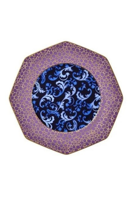 Blooming Baroque - Pasta Tabağı 17 cm Mavi
