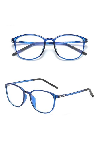 - ochelari de protectie Anti-Blue Light Glasses Reflex PC (F2822) - Round - Blue