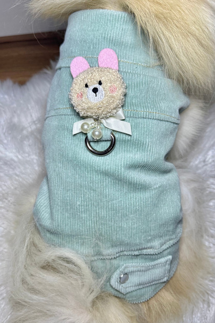 Mint Velvet Textured Dog Jacket - with Leash Loop