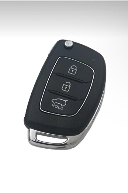 Hyundai Accent Blue - I20 - I30 - Ix35 Remote Control Case 3 Buttons with Screw and Logo