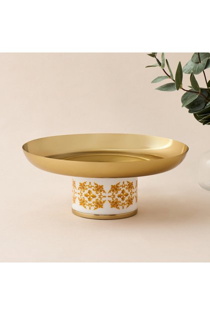 Metallic Cake Stand - 23x12 cms
