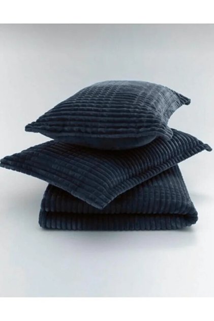 Modern Line 2 Piece Blanket Set Single - Ocean