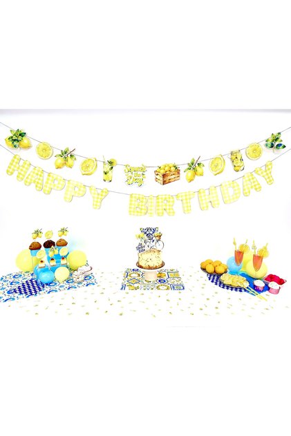 La Dolce Vita Lemon Concept Birthday Party Set – Summer & Italian Themed Decor