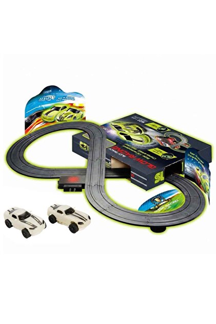 Sunman 1:64 Slot Track Karanlıkta Parlayan Arabalı ve Kumandalı