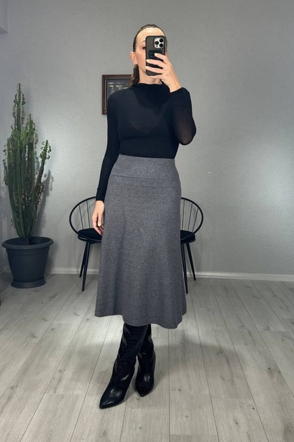 Selanik Fabric Waist-Corsage Skirt