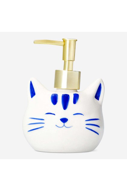 Kedi Şeklinde Seramik Sıvı Sabunluk