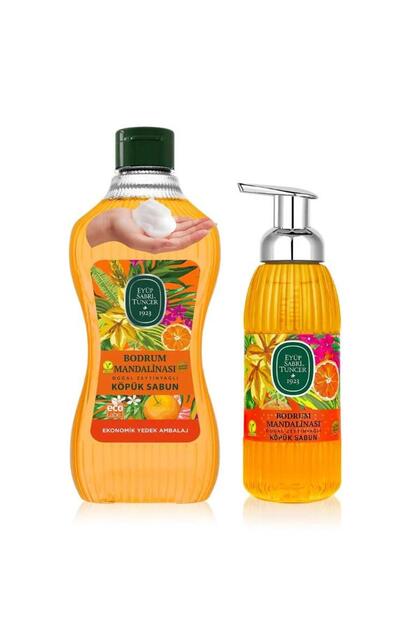 Bodrum Tangerine Natural Olive Oil Foam Soap 1.5 Lt + 500 ml