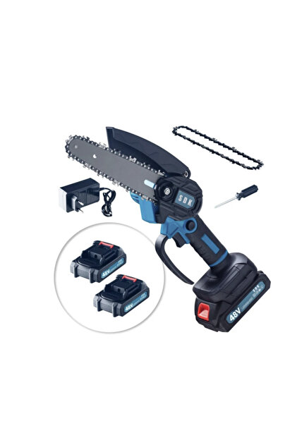 Ferăstrău electric multifuncțional 550W, 2 baterii 48V – Compact, ergonomic, fără fir