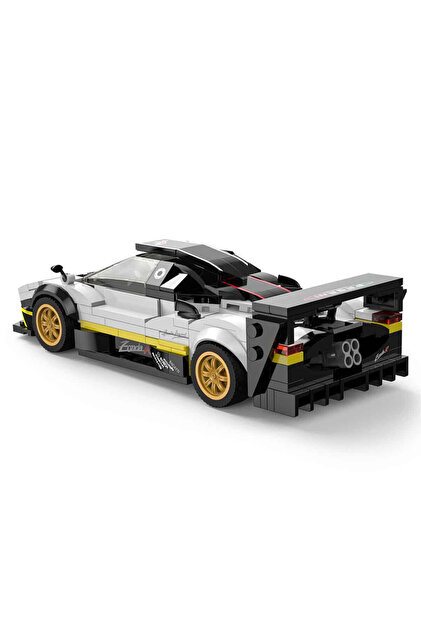 Rastar Bricks 1:28 Pagani Zonda R Beyaz Model Araba Yapım Seti 387