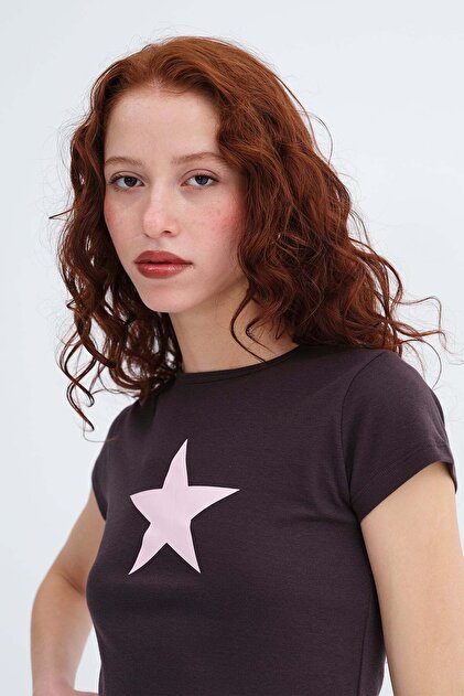 Addax Yıldız Baskılı T-shirt P1828 - Fiyatı, Yorumları