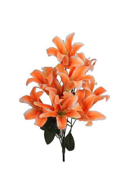 Buchet de 10 crini portocalii