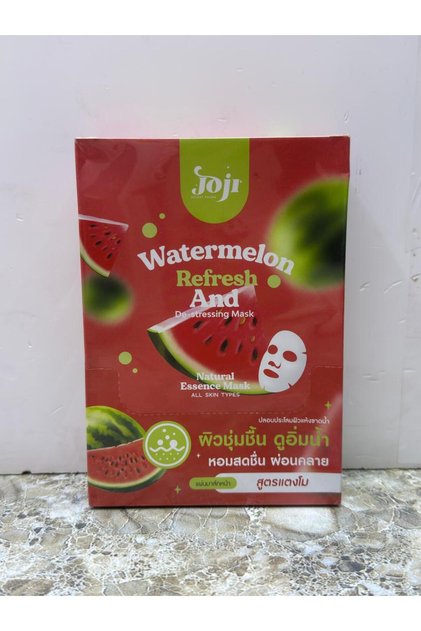 Watermelon Refresh Mask – Pack of 10 | Hydrating & Soothing Facial Treatment