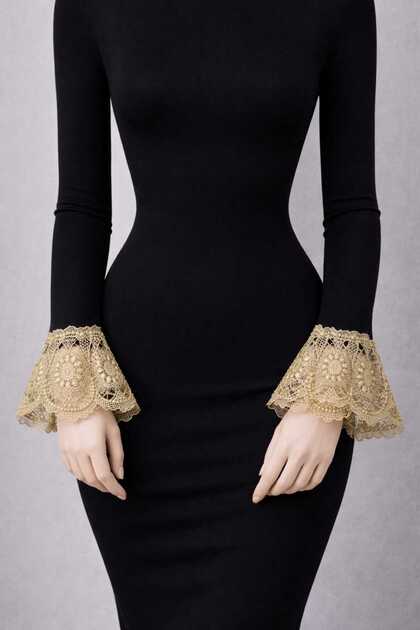 Gold Color Arm Accessory Flower Model