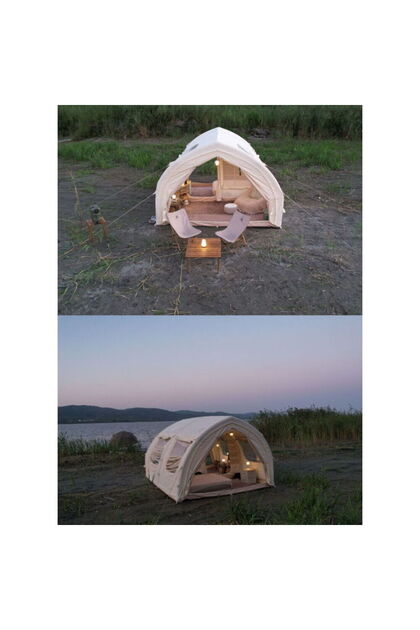 Glamping Tekne Şekilli Çadır 400x350x220 Cm
