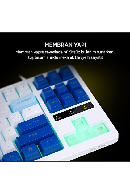 James Donkey JDK87 Rainbow Mekanik Hisli Membran Türkçe Q Gaming
