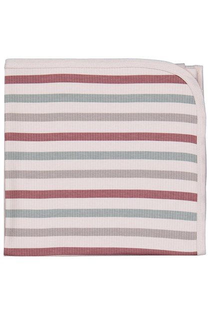 Line Print Blanket - Beige