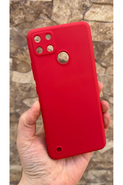 Realme C21Y and C25Y Compatible Silicone Shock-Absorbing Classic Protective Rubber Case