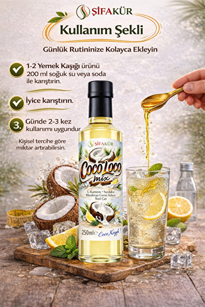 ŞİFAKÜR BİTKİSEL SAĞLIK ÜRÜNLERİ Şifakür Coco Loco Mix Doğal