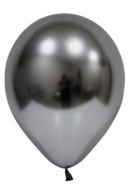Space Gray Shiny Chrome Balloon 12 Inch 10 Pieces