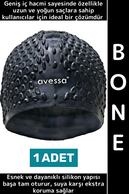 #Bone Su Sızdırmaz Esnek Yumuşak Silikon Havuz Deniz Yüzme Kulağa Su Geçirmez Büyük Beden Saç Bonesi
