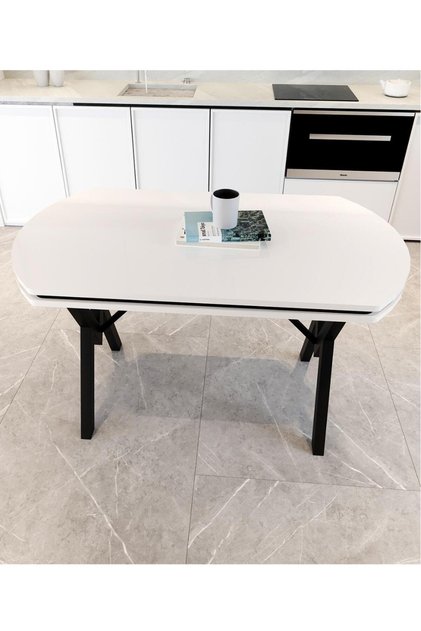 70×120 cm Gofret MDF Yemek Masası – Modern Mutfak & Ofis Masas