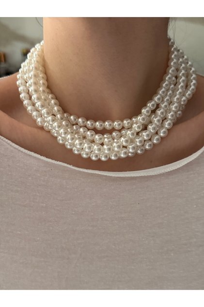 İncili Choker Kolye