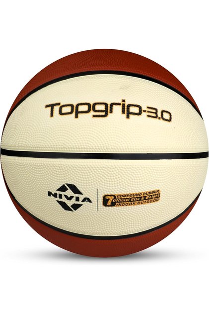 Top Grip Rubber Basketball for Indoor Outdoor Play Training Match Ball Durable Control