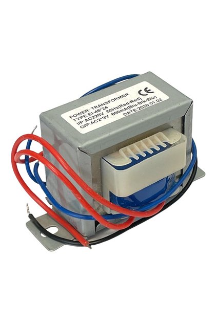 Transformator 220V AC, tensiune 2x9V, 800mA, 201666