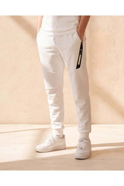 Senior Boys White Active Pants