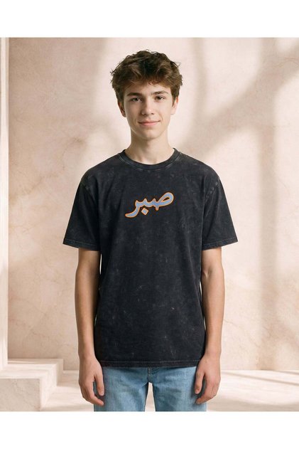 Senior Boys Black Oversize T-Shirt