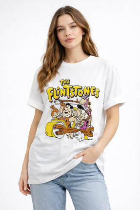 フリンストーンズ Flintstones The Flıntstones Erkek Bebek Zıbın Takımları Sütlü