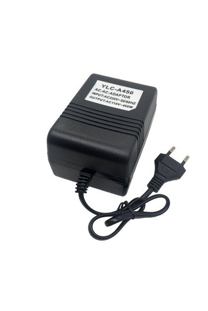 Convertor de putere Vivendo® 220V la 110V, 450W, 50Hz, Compact, Usor de Utilizat, Ideal pentru Dispo