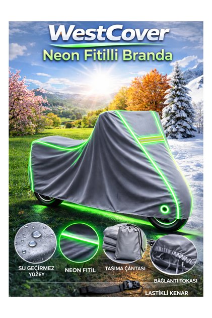 Tvs Jupiter 125 Compatible (Neon Fiber-Green) Waterproof Motorcycle Cover