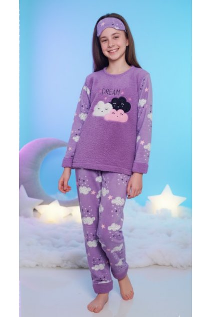 Girl's tweety fleece pajama set