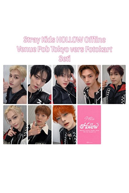 Sntay Stray Kids HOLLOW Offline Venue Pob Tokyo vers Fotokart Seti