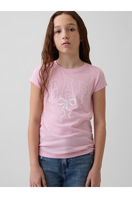 Kız Çocuk Pembe Grafik Baskılı T-Shirt (2’li)