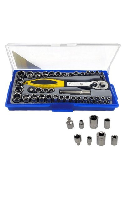 R'DER RTH-38A Set ključeva sa nasadnim glavama od 38 delova | Ratchet i heksagonalne nasadne glave