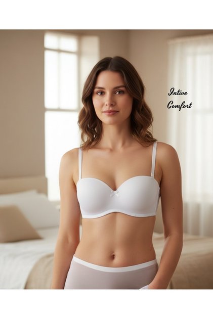 Orkide Sihirli Underwire Strapless Cutout Non-Padded Detachable Strap Bra (Use with or Without Straps)