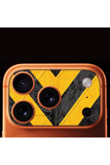 iPhone 17 Pro Full Coverage Camera Frame Protector with Patterned Print - Highly Dangerous