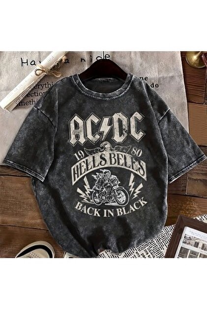 Trendiz Erkek Ac/dc Tshirt Antrasit - Fiyatı, Yorumları