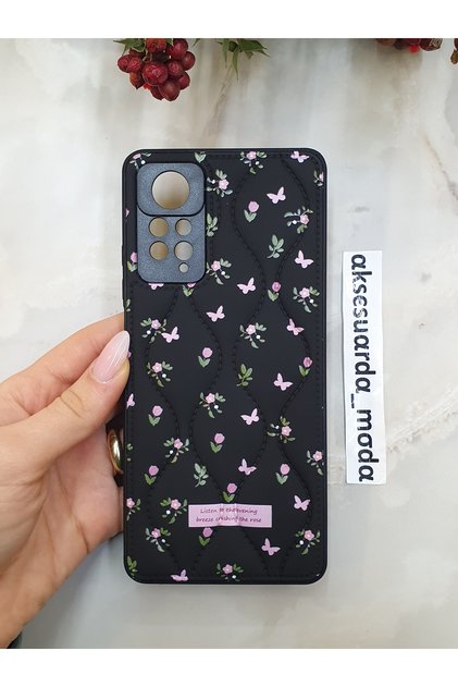 Redmi Note 11 Pro - Note 12 Pro 4g Compatible Quilted Floral Pattern Puff Case