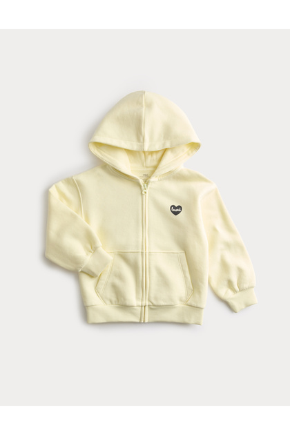 Pamuk Karışımlı “Loved” Kapüşonlu Sweatshirt (2–8 Yaş)