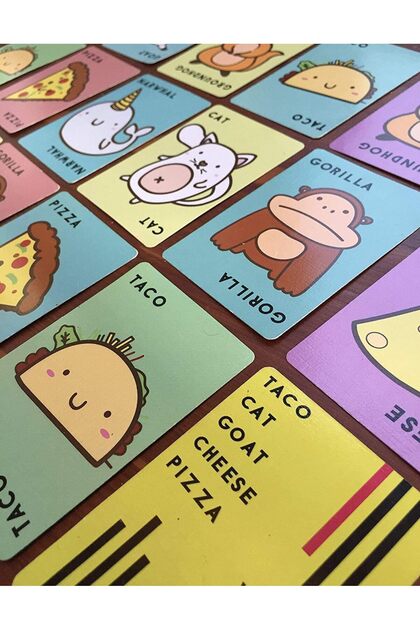 Taco Cat Goat Cheese Pizza Card Game - 2-8 Players, Fun Family Game for Game Nights