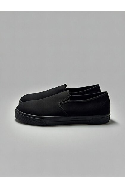Erkek Keten Slip On Ayakkabı –Bağcıksız Günlük Casual Bez Ayakkabı – Yumuşak PVC Taban