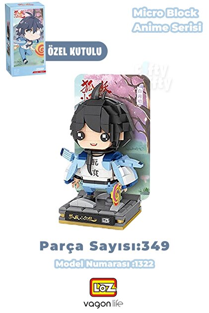 Vagonlife Loz Micro Anime Serisi 1322 Modeli 349 Parça Dekoratif