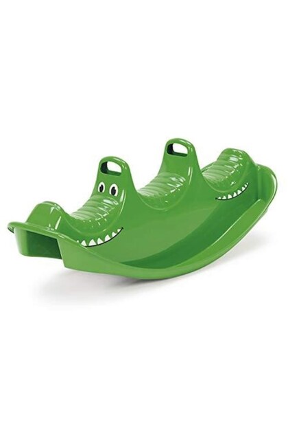 Balansoar verde din plastic pentru copii