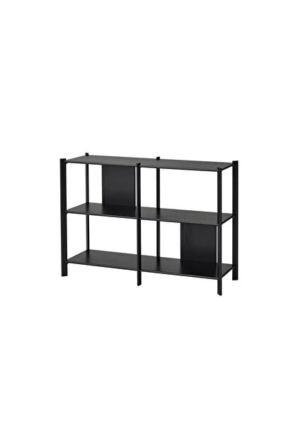 IKEA JÄTTTESTA ブラック 収納ラック 120x40x85 cm IKEA JATTESTA açık raf ünitesi, siyah 120x85 cm - Fiyatı, Yorumları