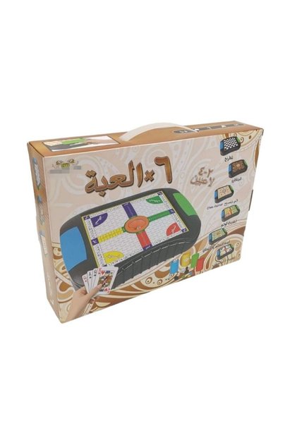 مجموعة ألعاب لوحية عائلية 7 في 1 مع بطاقات ونرد