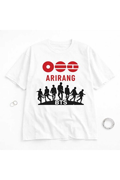 puolikuu Arirang World Tour BTS Baskılı Oversize Tshirt - Fiyatı