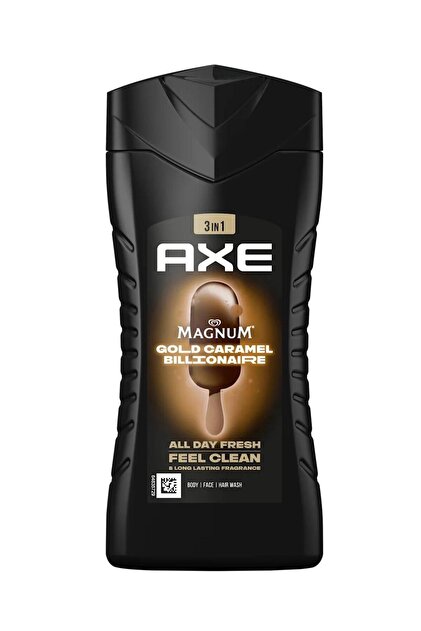 Axe Magnum Gold Caramel Billionaire Duş Jeli 3 in 1 Vücut Saç Yüz